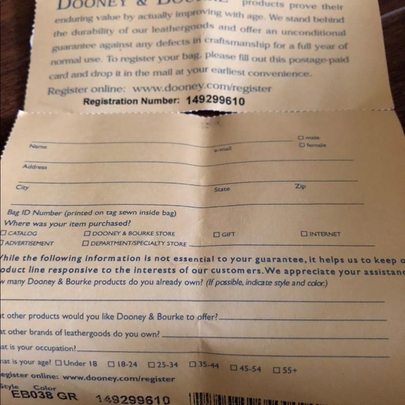 Dooney & Bourke Python Embossed Drawstring Satchel - Picture 8 of 8